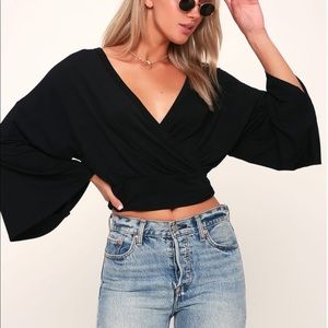 Lulu’s Reversible Bell Sleeve Top